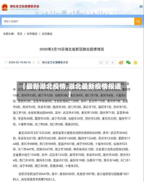 【最新湖北疫情,湖北最新疫情报道】-第1张图片