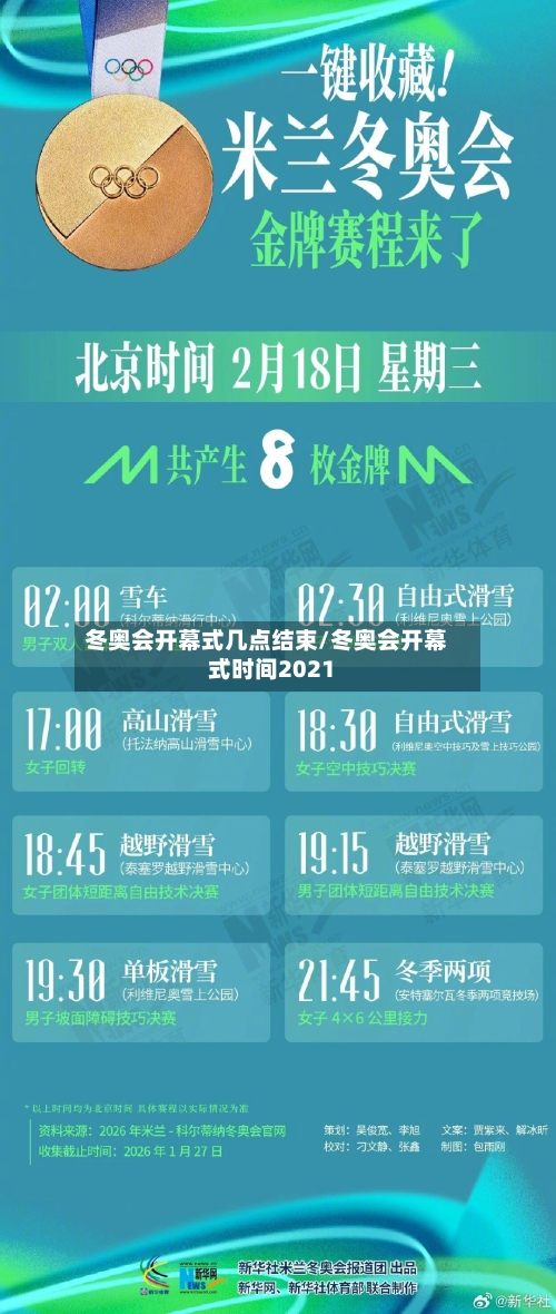 冬奥会开幕式几点结束/冬奥会开幕式时间2021-第1张图片