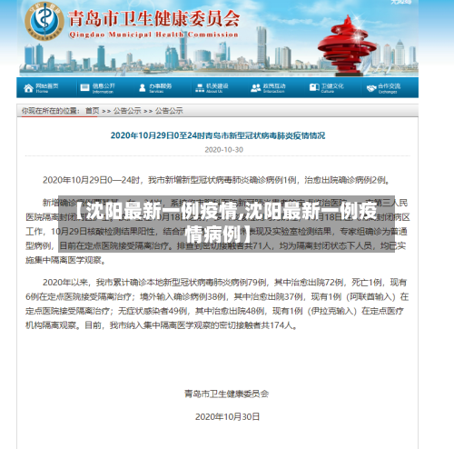 【沈阳最新一例疫情,沈阳最新一例疫情病例】-第1张图片