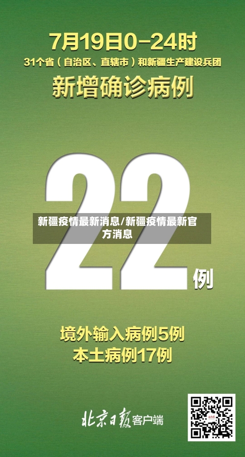 新疆疫情最新消息/新疆疫情最新官方消息