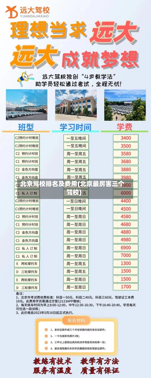 北京驾校排名及费用(北京最厉害三个驾校)