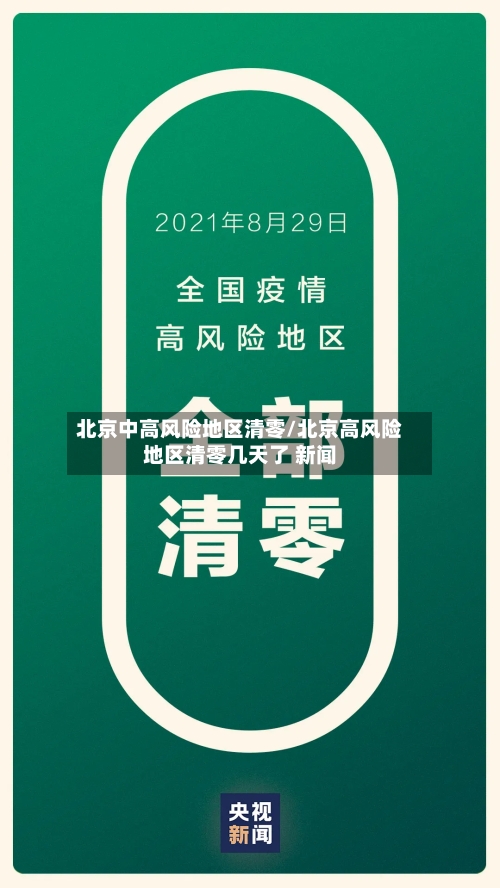 北京中高风险地区清零/北京高风险地区清零几天了 新闻