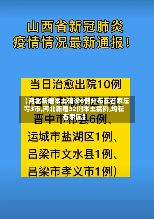 【河北新增本土确诊6例分布在石家庄等3市,河北新增32例本土病例,均在石家庄】