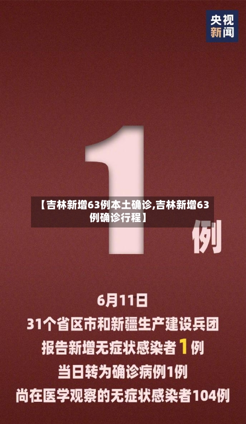 【吉林新增63例本土确诊,吉林新增63例确诊行程】
