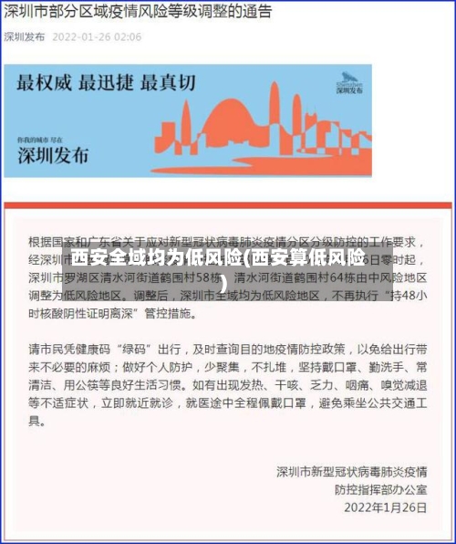 西安全域均为低风险(西安算低风险)