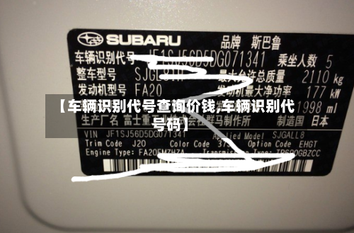 【车辆识别代号查询价钱,车辆识别代号码】