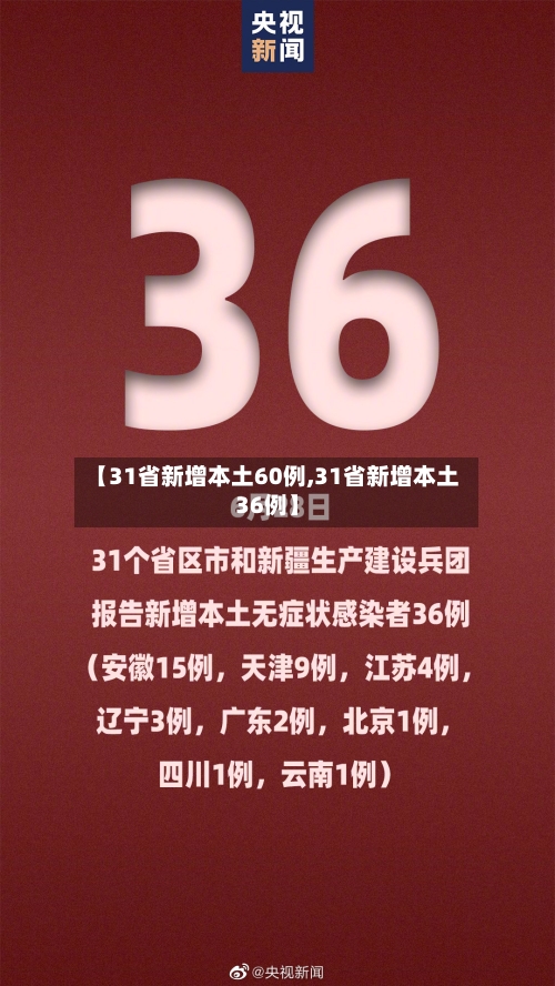 【31省新增本土60例,31省新增本土36例】