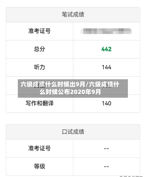 六级成绩什么时候出9月/六级成绩什么时候公布2020年9月