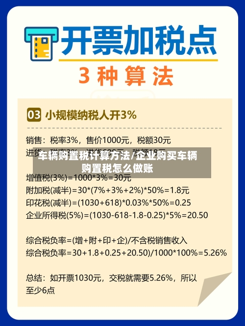 车辆购置税计算方法/企业购买车辆购置税怎么做账