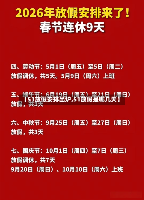 【51放假安排出炉,51放假是哪几天】