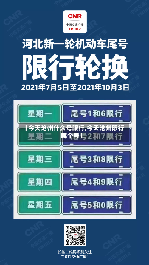 【今天沧州什么号限行,今天沧州限行哪个号】-第1张图片