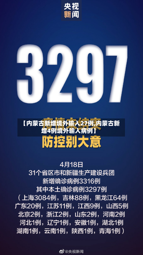 【内蒙古新增境外输入27例,内蒙古新增4例境外输入病例】
