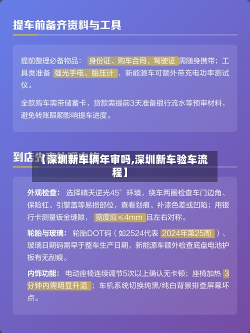 【深圳新车辆年审吗,深圳新车验车流程】