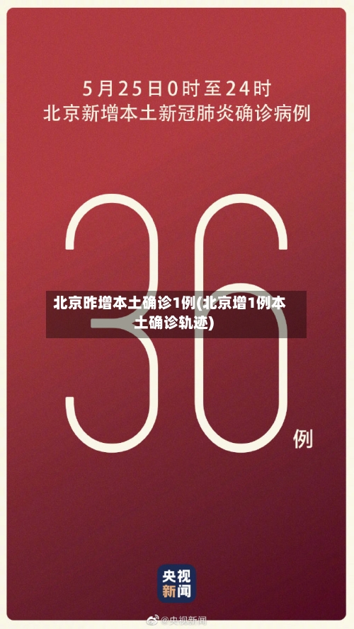 北京昨增本土确诊1例(北京增1例本土确诊轨迹)
