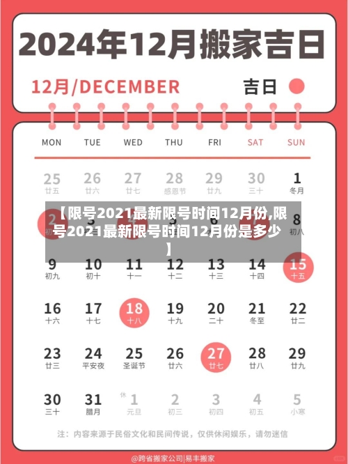 【限号2021最新限号时间12月份,限号2021最新限号时间12月份是多少】