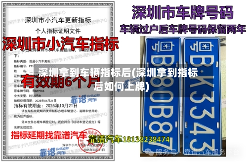 深圳拿到车辆指标后(深圳拿到指标后如何上牌)
