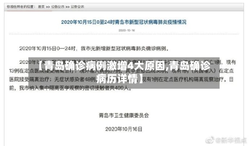 【青岛确诊病例激增4大原因,青岛确诊病历详情】