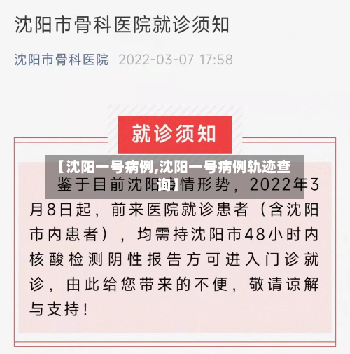 【沈阳一号病例,沈阳一号病例轨迹查询】