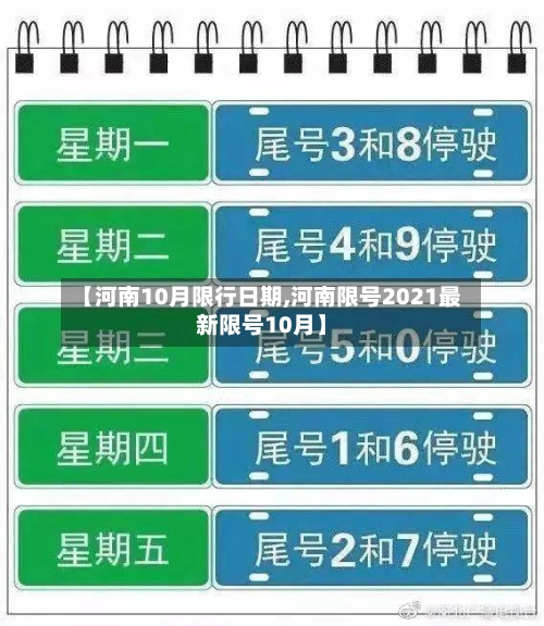 【河南10月限行日期,河南限号2021最新限号10月】