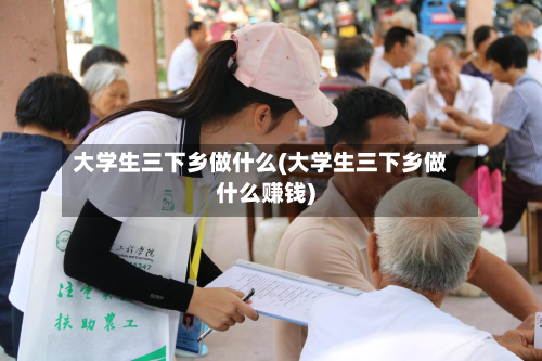 大学生三下乡做什么(大学生三下乡做什么赚钱)