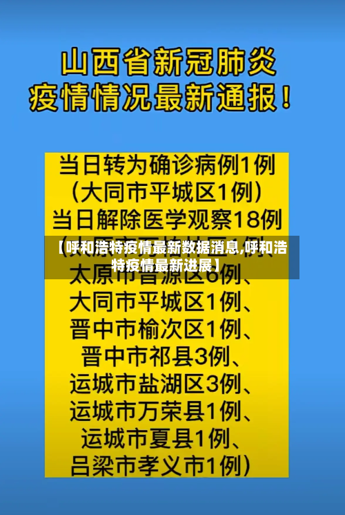 【呼和浩特疫情最新数据消息,呼和浩特疫情最新进展】