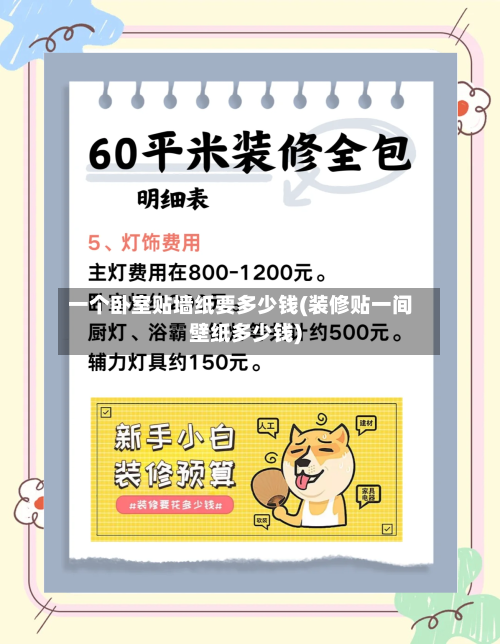 一个卧室贴墙纸要多少钱(装修贴一间壁纸多少钱)-第2张图片