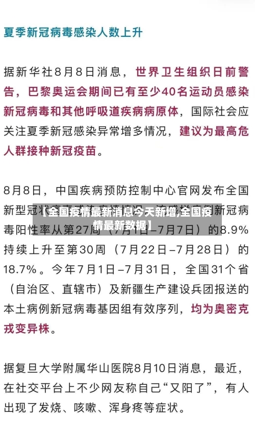 【全国疫情最新消息今天新增,全国疫情最新数据】-第1张图片