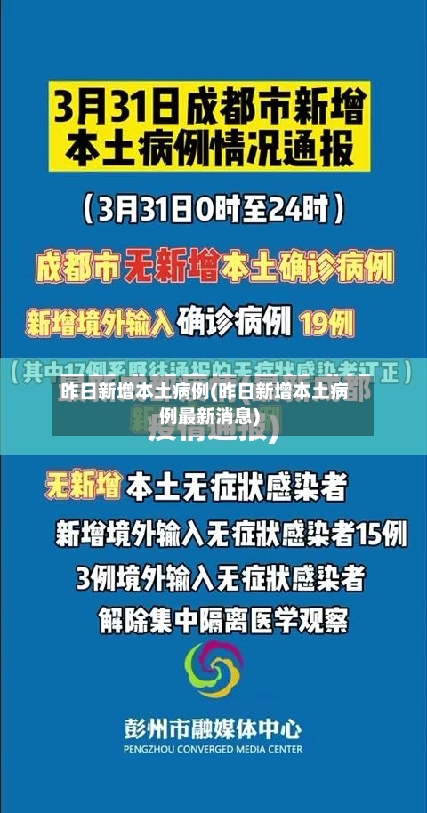 昨日新增本土病例(昨日新增本土病例最新消息)-第1张图片
