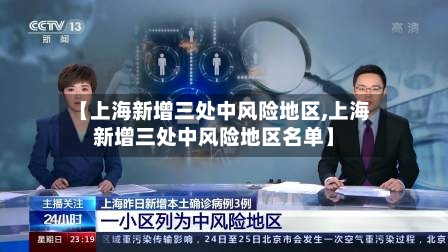 【上海新增三处中风险地区,上海新增三处中风险地区名单】-第3张图片