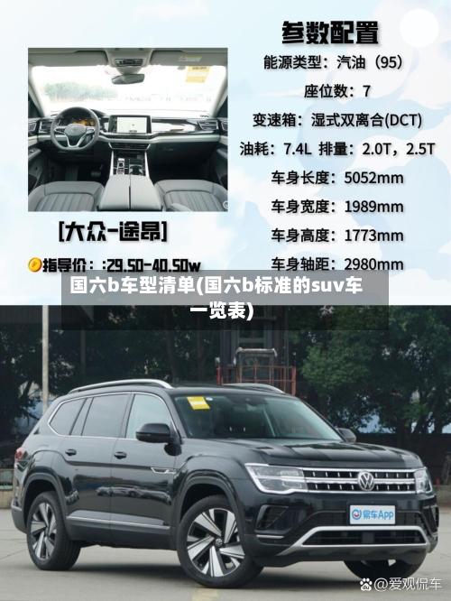 国六b车型清单(国六b标准的suv车一览表)-第1张图片