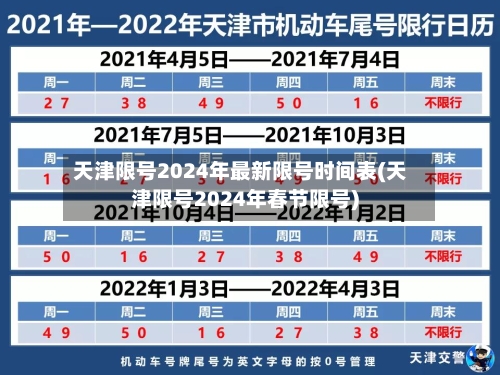 天津限号2024年最新限号时间表(天津限号2024年春节限号)