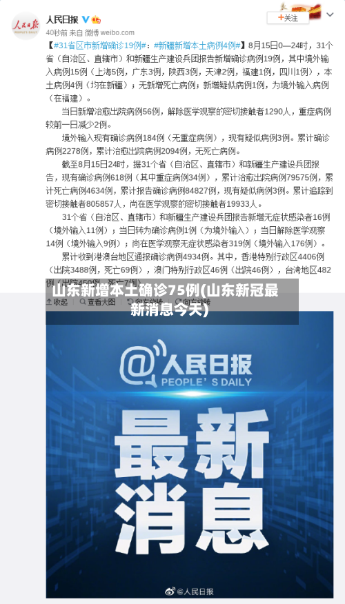 山东新增本土确诊75例(山东新冠最新消息今天)-第2张图片