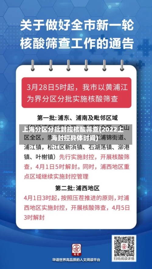 上海分区分批封控核酸筛查(2022上海封控具体时间)-第2张图片
