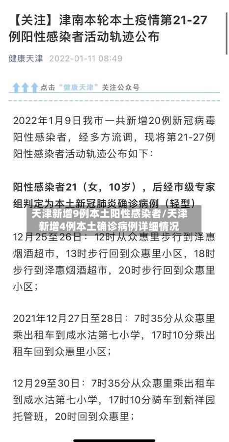 天津新增9例本土阳性感染者/天津新增4例本土确诊病例详细情况-第3张图片
