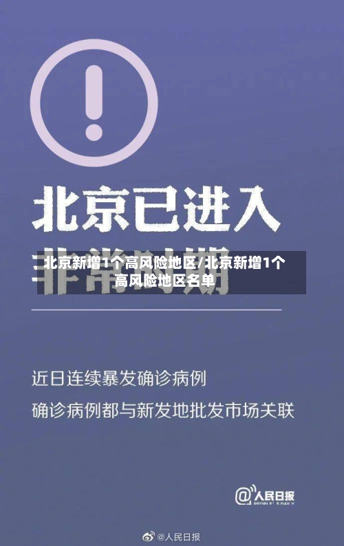 北京新增1个高风险地区/北京新增1个高风险地区名单-第2张图片