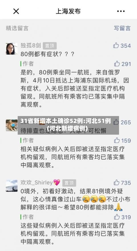 31省新增本土确诊52例:河北51例(河北新增病例)-第2张图片
