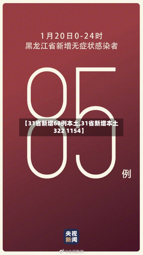 【31省新增68例本土,31省新增本土322 1154】