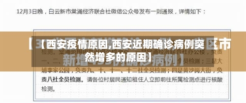 【西安疫情原因,西安近期确诊病例突然增多的原因】-第2张图片