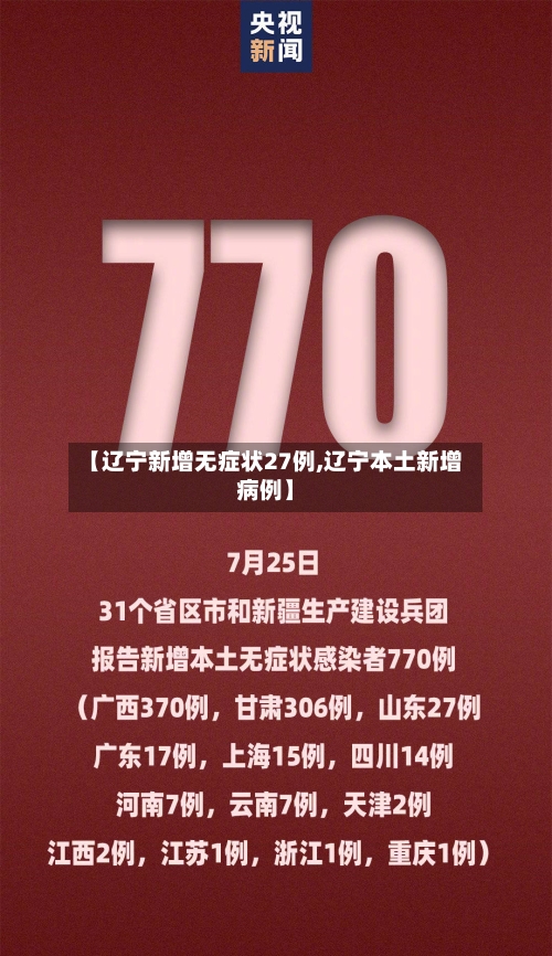 【辽宁新增无症状27例,辽宁本土新增病例】