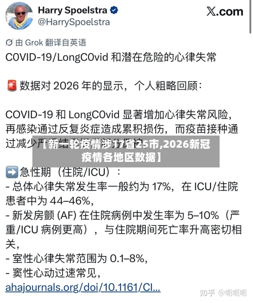 【新一轮疫情涉17省25市,2026新冠疫情各地区数据】