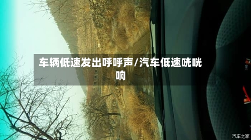 车辆低速发出呼呼声/汽车低速咣咣响-第2张图片