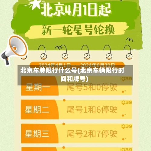 北京车牌限行什么号(北京车辆限行时间和牌号)-第2张图片