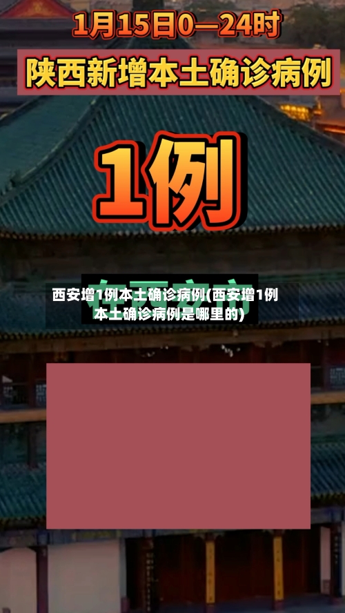 西安增1例本土确诊病例(西安增1例本土确诊病例是哪里的)-第3张图片