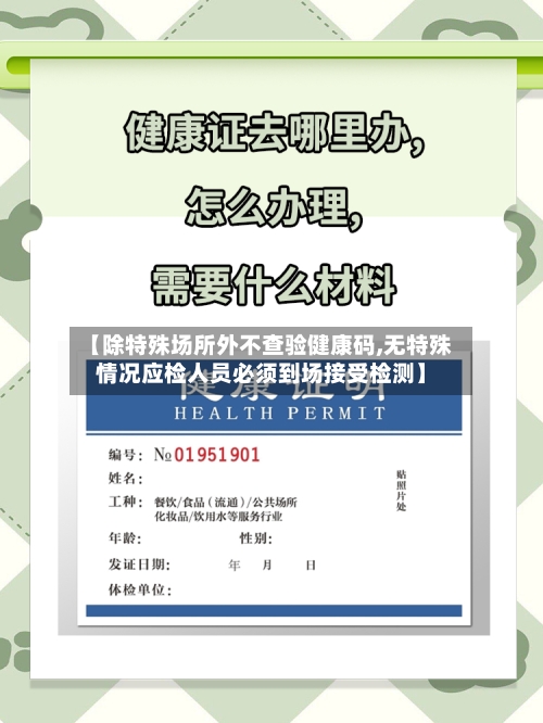 【除特殊场所外不查验健康码,无特殊情况应检人员必须到场接受检测】-第3张图片