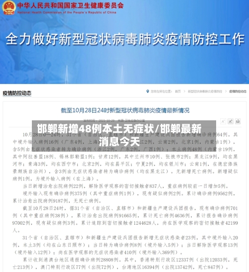 邯郸新增48例本土无症状/邯郸最新消息今天-第3张图片