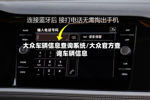 大众车辆信息查询系统/大众官方查询车辆信息